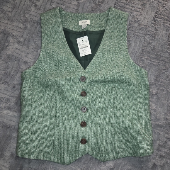 J. Crew Factory Jackets & Blazers - J.Crew Wool Blend Buttoned Vest 2